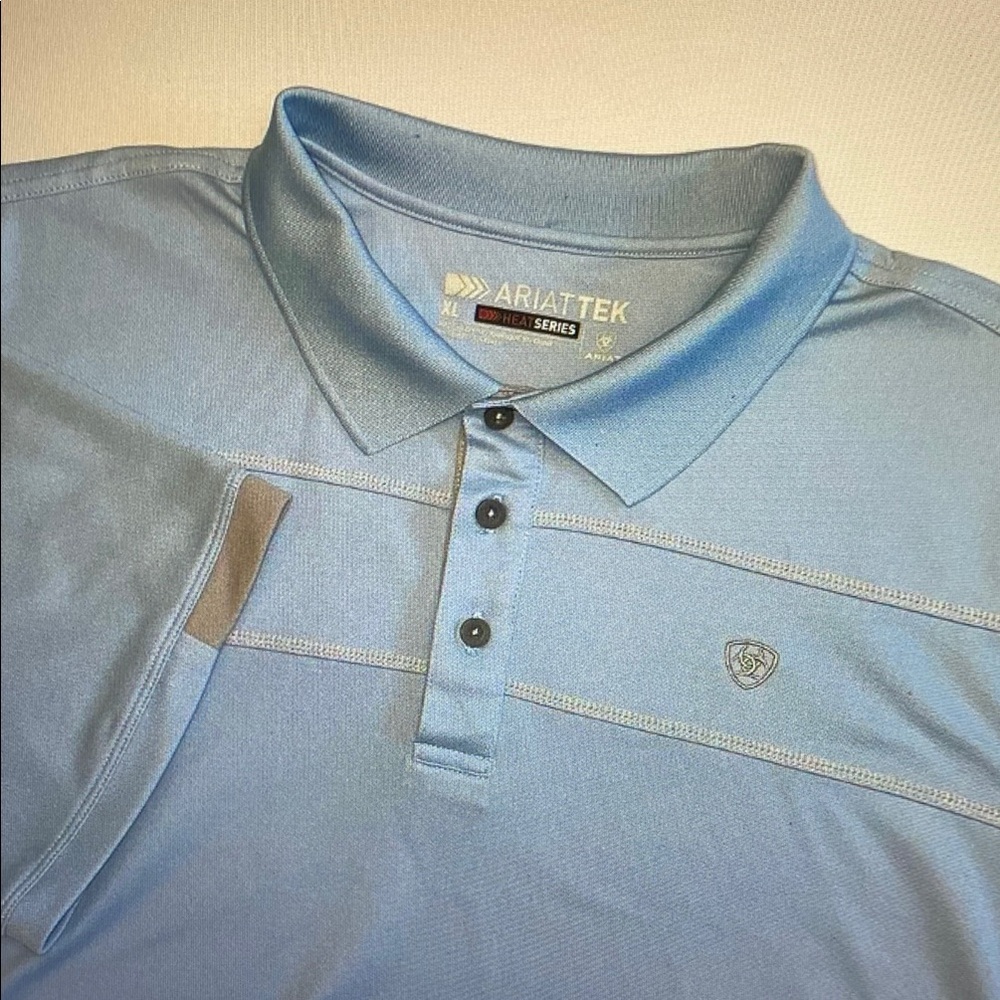 Ariat Men’s Sky Blue Performance Polo